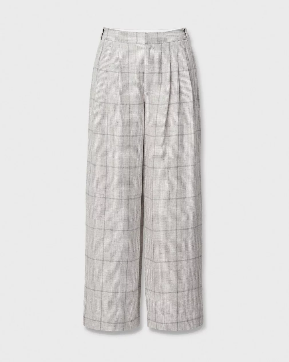 CHAPPELL PLAID LINEN PANTS