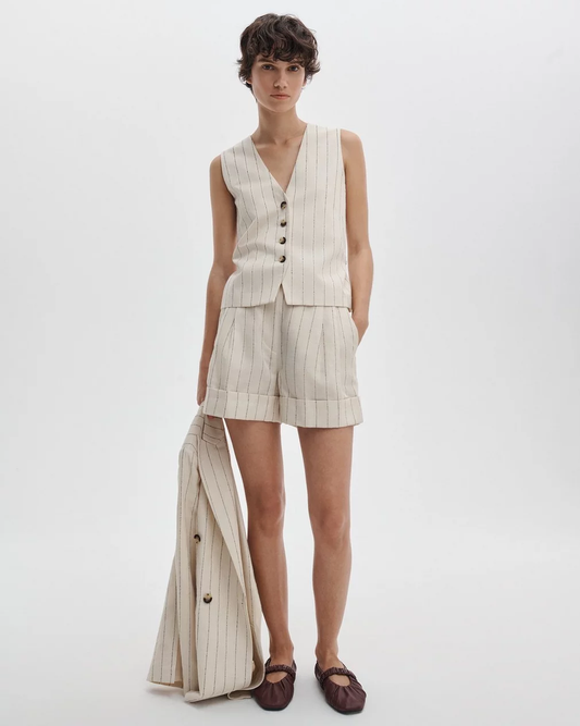 PAULETTE STRIPE VEST
