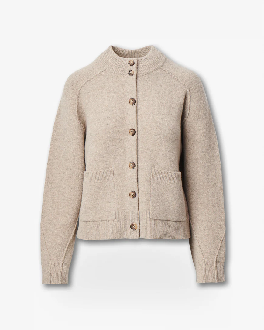 BRIDGET MOCK NECK CARDIGAN