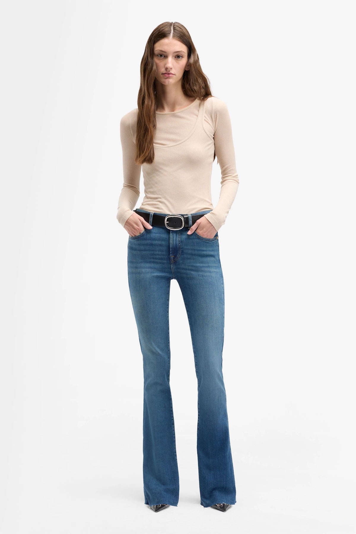Bootcut Tailorless Retro Fade With Raw Cut - 24