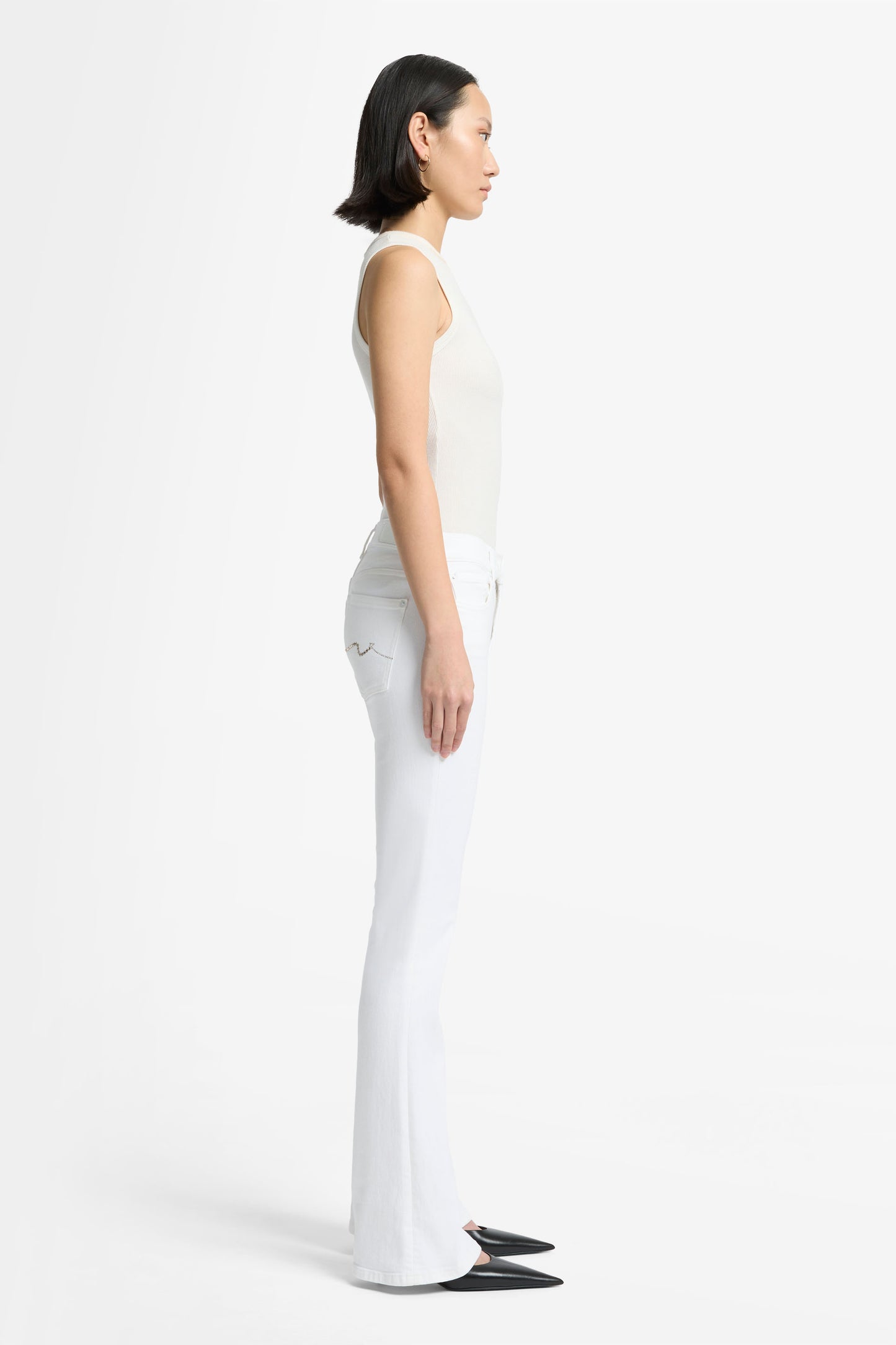Bootcut Tailorless Soleil White