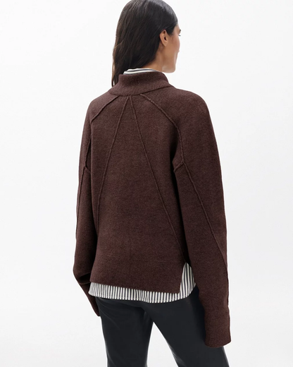 BRIDGET MOCK NECK CARDIGAN