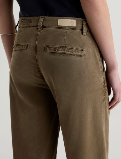 CADEN WIDE LEG SULFUR MOSSY TAUPE