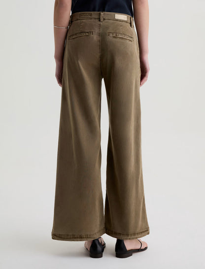 CADEN WIDE LEG SULFUR MOSSY TAUPE