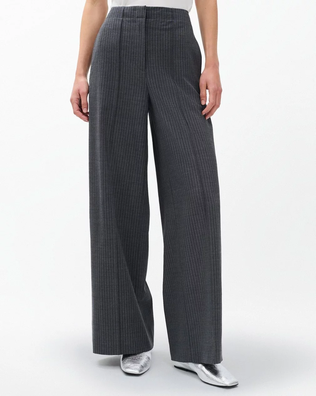 IRINA STRIPE HIGH RISE TAILORED PANT