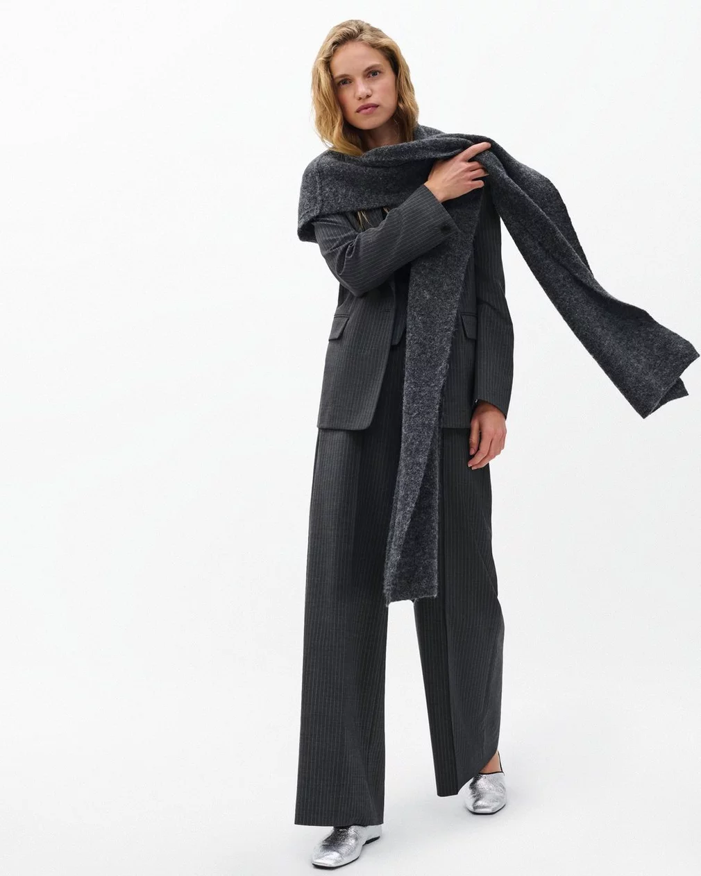 IRINA STRIPE HIGH RISE TAILORED PANT
