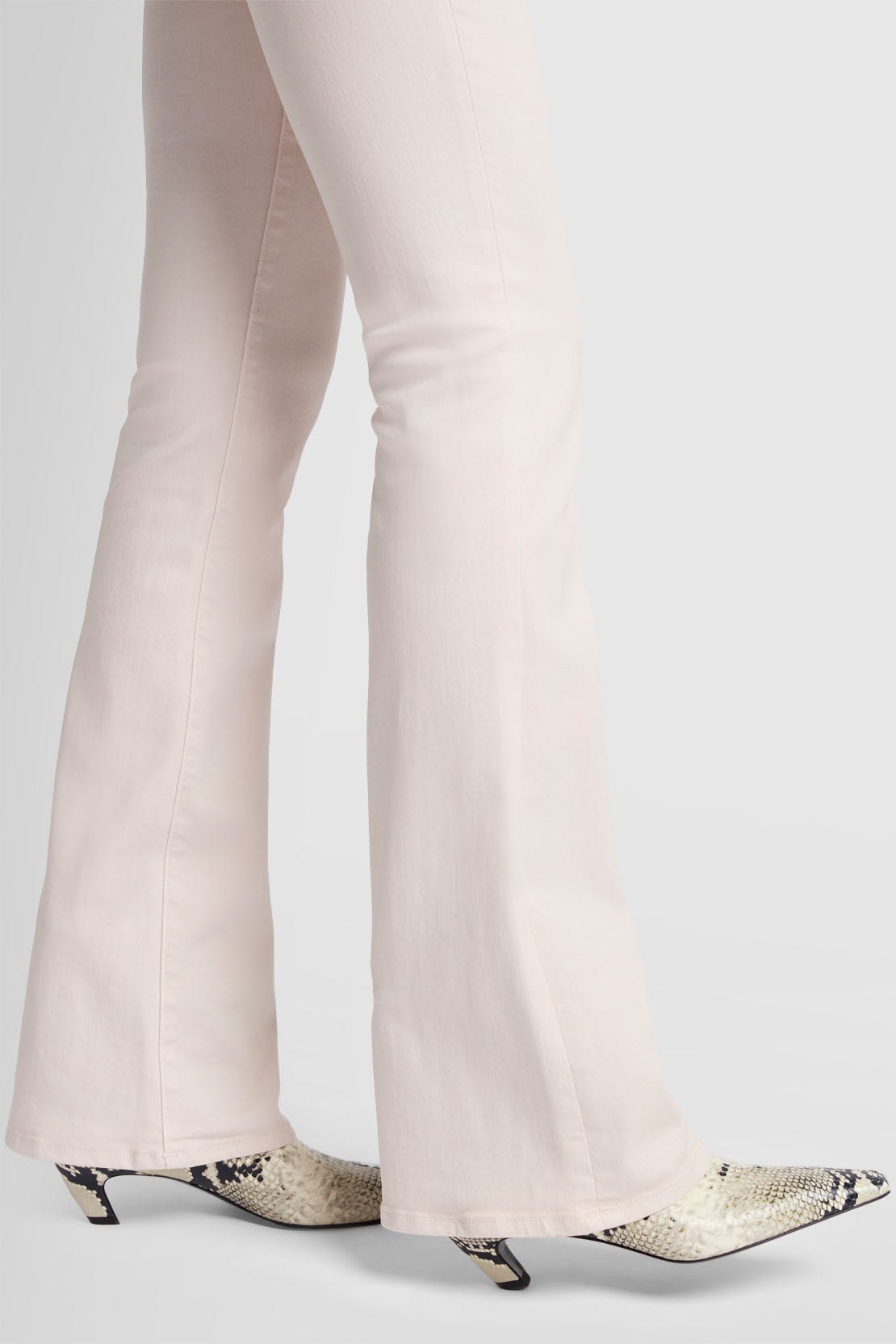 Bootcut Coated Stretch Vintage White