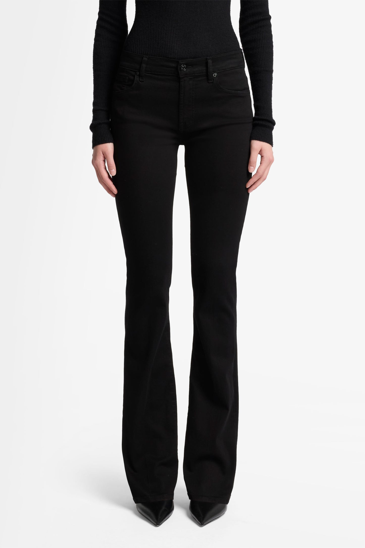 Bootcut Bair Rinsed Black