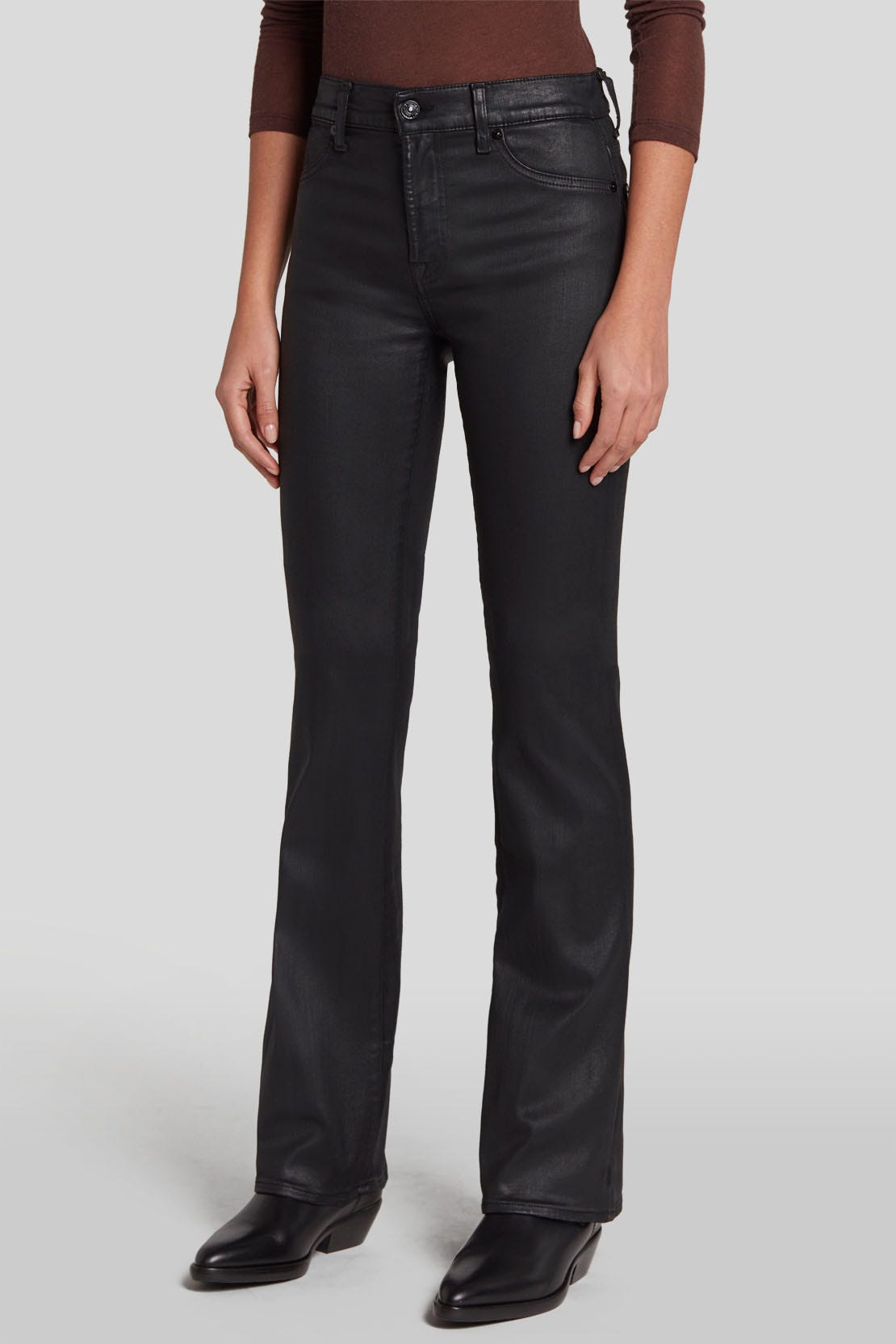 Bootcut Coated Slim Illusion Black
