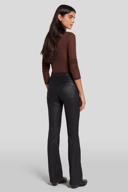 Bootcut Coated Slim Illusion Black
