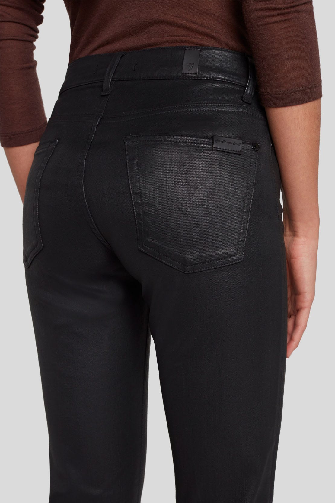 Bootcut Coated Slim Illusion Black