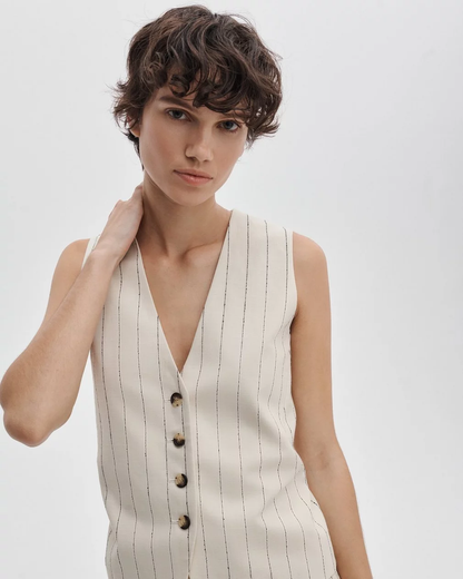 PAULETTE STRIPE VEST