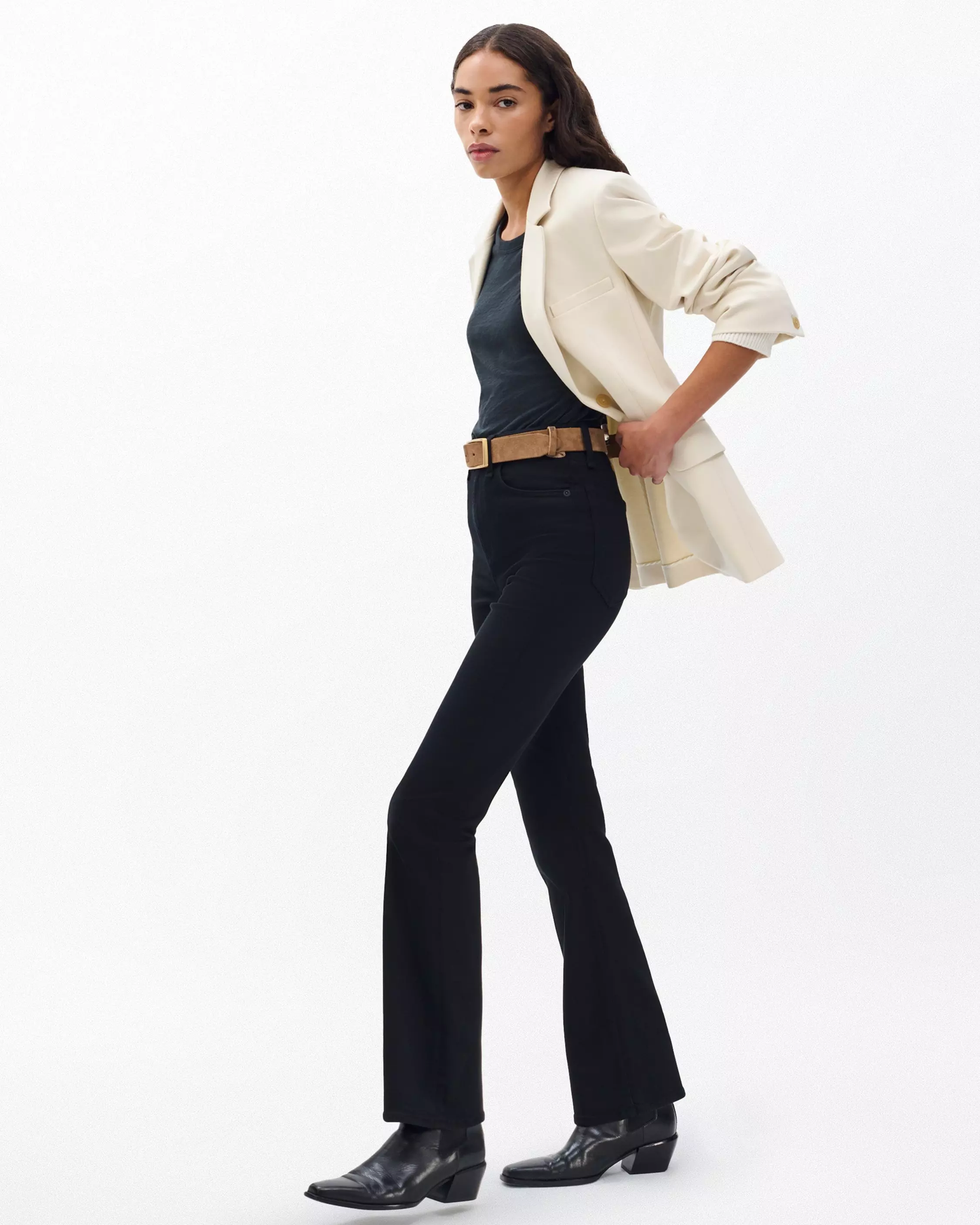 FLEXI PEYTON MID-RISE FULL LENGTH BOOTCUT