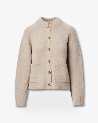 BRIDGET MOCK NECK CARDIGAN