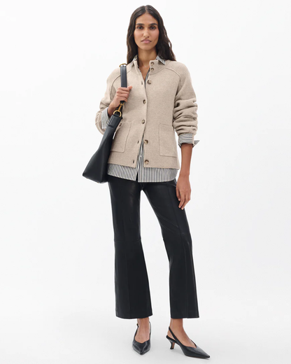 BRIDGET MOCK NECK CARDIGAN