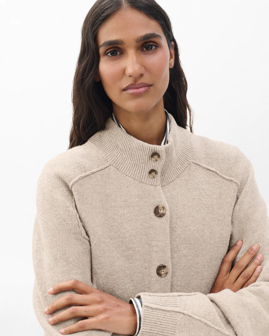 BRIDGET MOCK NECK CARDIGAN