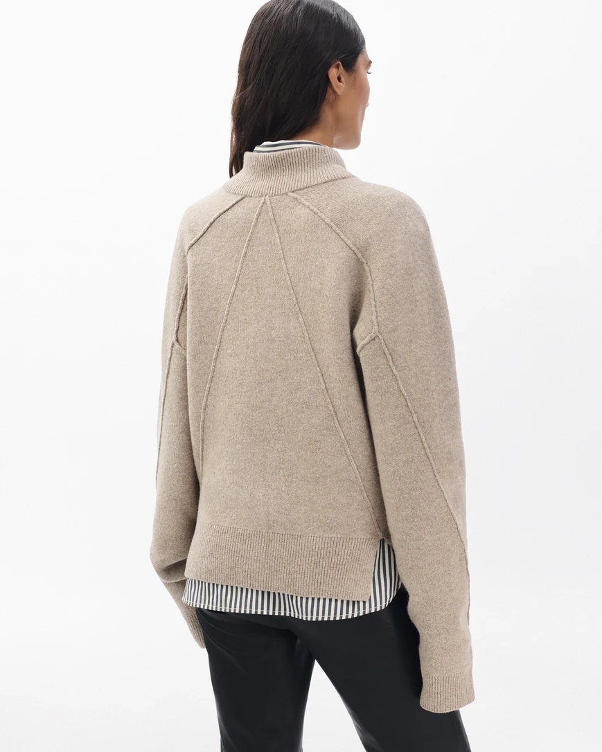 BRIDGET MOCK NECK CARDIGAN