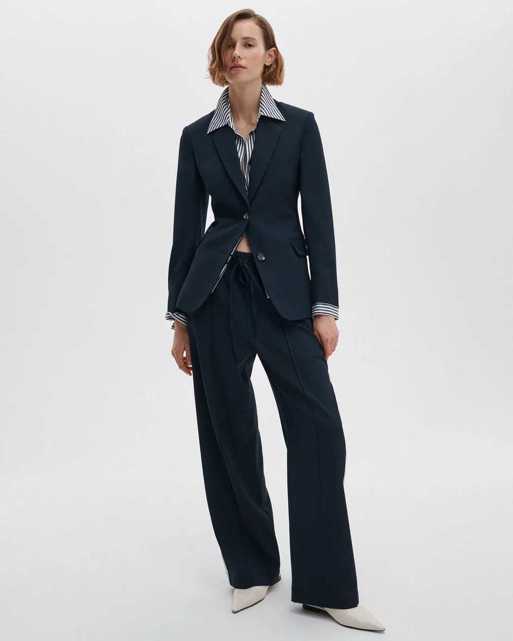SIENA WOOL SIDE STRIPE PANT