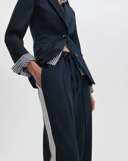 SIENA WOOL SIDE STRIPE PANT