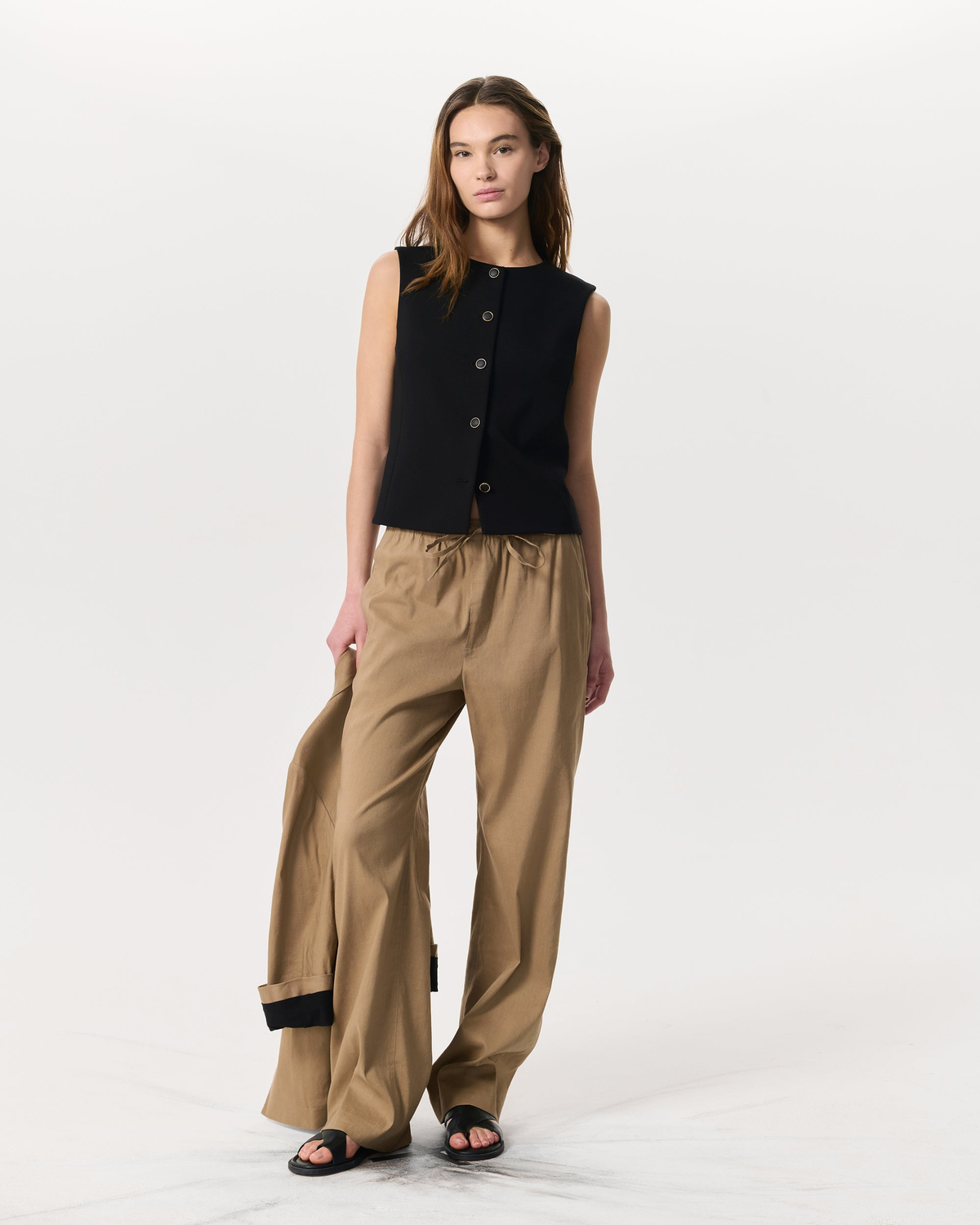 IRINA BUTTON UP VEST - XS