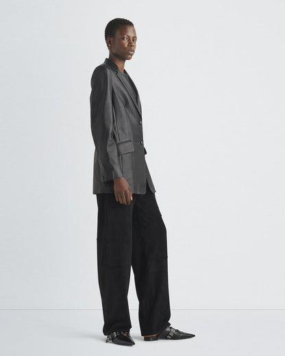 CHARLES LEATHER BLAZER