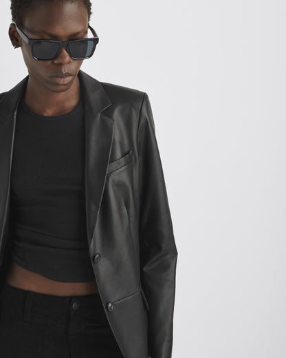 CHARLES LEATHER BLAZER