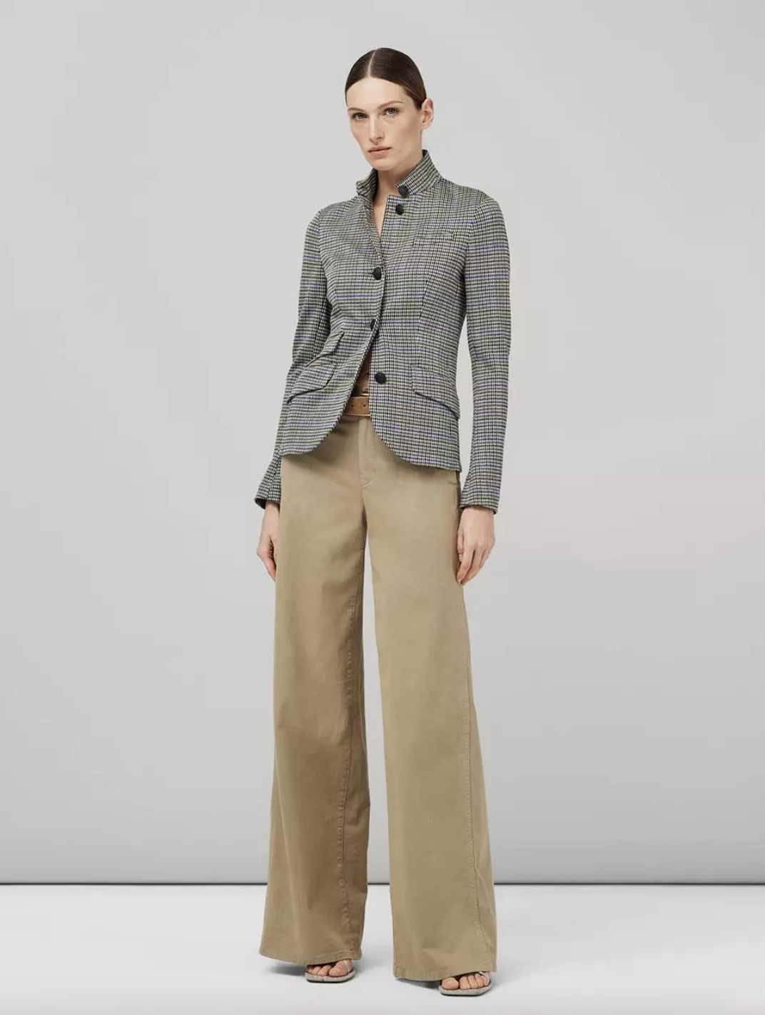 SLADE PLAID BLAZER - BLUPLAID / 2