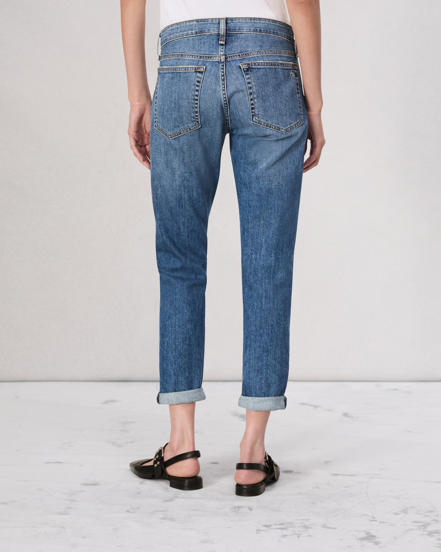 DRE LOW-RISE SLIM BOYFRIEND