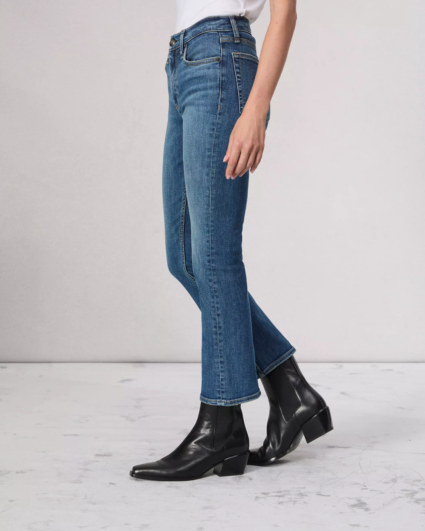 FLEXI PEYTON MID-ROSE ANKLE BOOTCUT