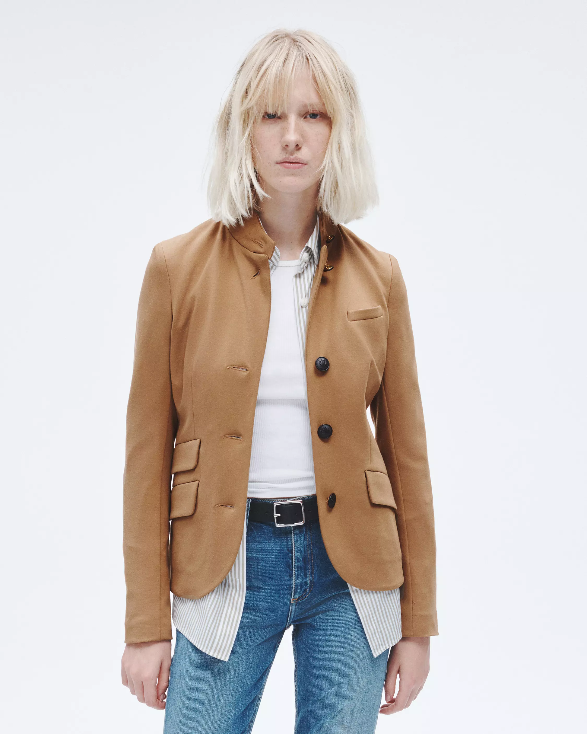 SLADE PONTE BLAZER CAMEL 2